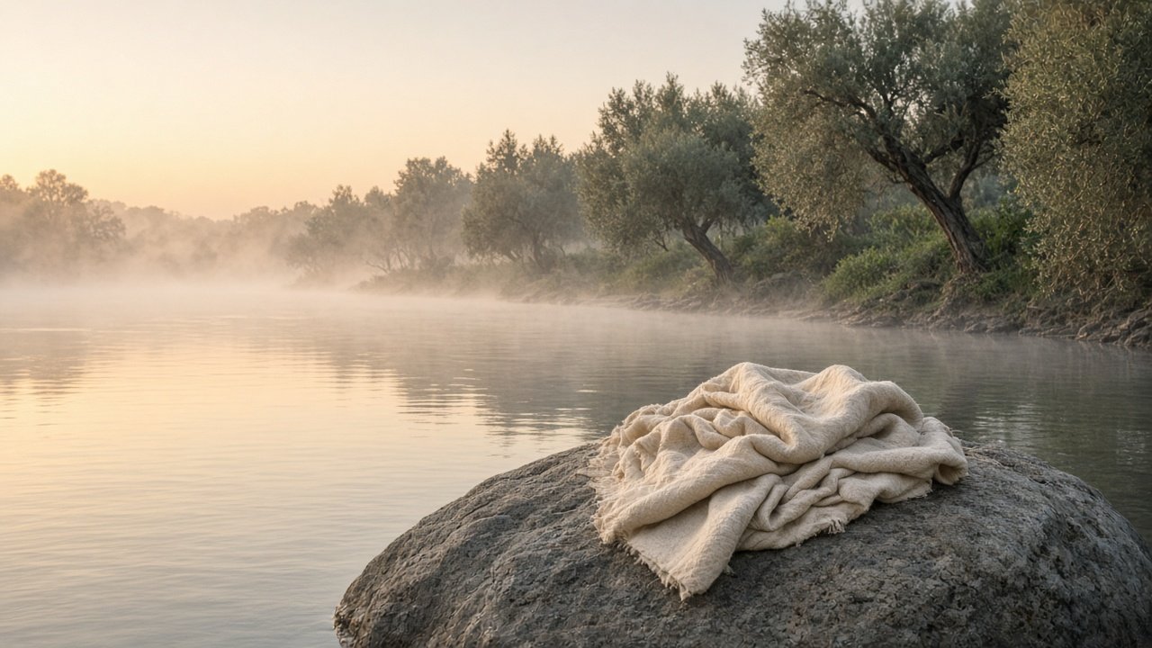 A quiet river at dawn